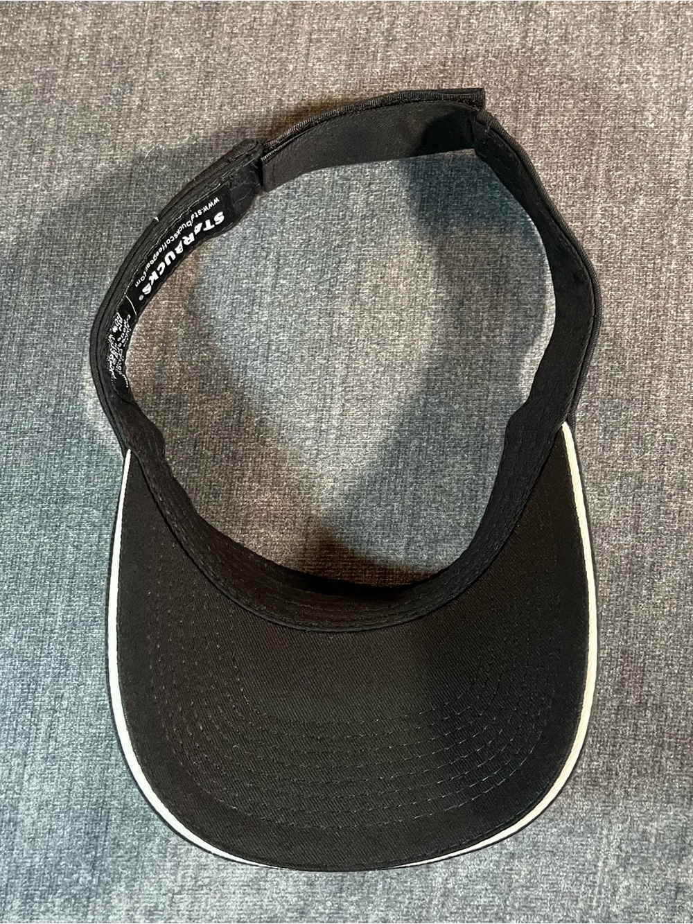 Starbucks Employee Barista Black Visor - Unisex - Adjustable Strap Back Hat - Picture 3 of 4